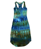 Small Ice Dyed Organic Cotton Midi Dress