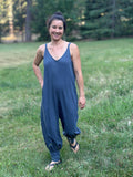 caraucci cotton one-piece jogger style blue jumper #color_pacific