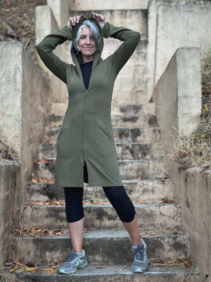 Bamboo Fleece Midi Jacket – Super Natural PDX