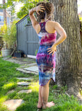 Medium Ice Dyed Organic Cotton Midi Dress