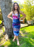 Medium Ice Dyed Organic Cotton Midi Dress