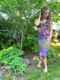 Medium Ice Dyed Organic Cotton Midi Dress