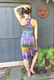 Small Ice Dyed Organic Cotton Midi Dress