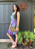 Small Ice Dyed Organic Cotton Midi Dress
