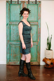 Cap Sleeve Dress - w/ shibori dye