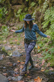 Stretch Hemp Leggings (full length) - w/shibori dye