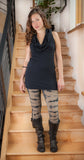 Cowl Neck/Hoodie Tunic - solid