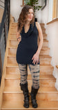 Cowl Neck/Hoodie Tunic - solid
