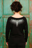 Triple Owl Wing Dolman Top