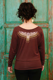 Triple Owl Wing Dolman Top