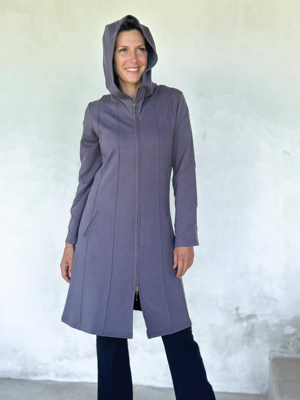 Bamboo Fleece Midi Jacket – Super Natural PDX