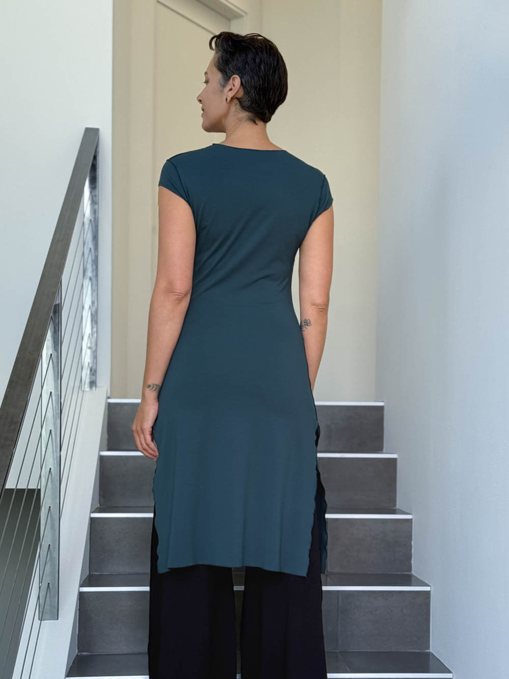 Cap Sleeve Slit Tunic – Super Natural PDX