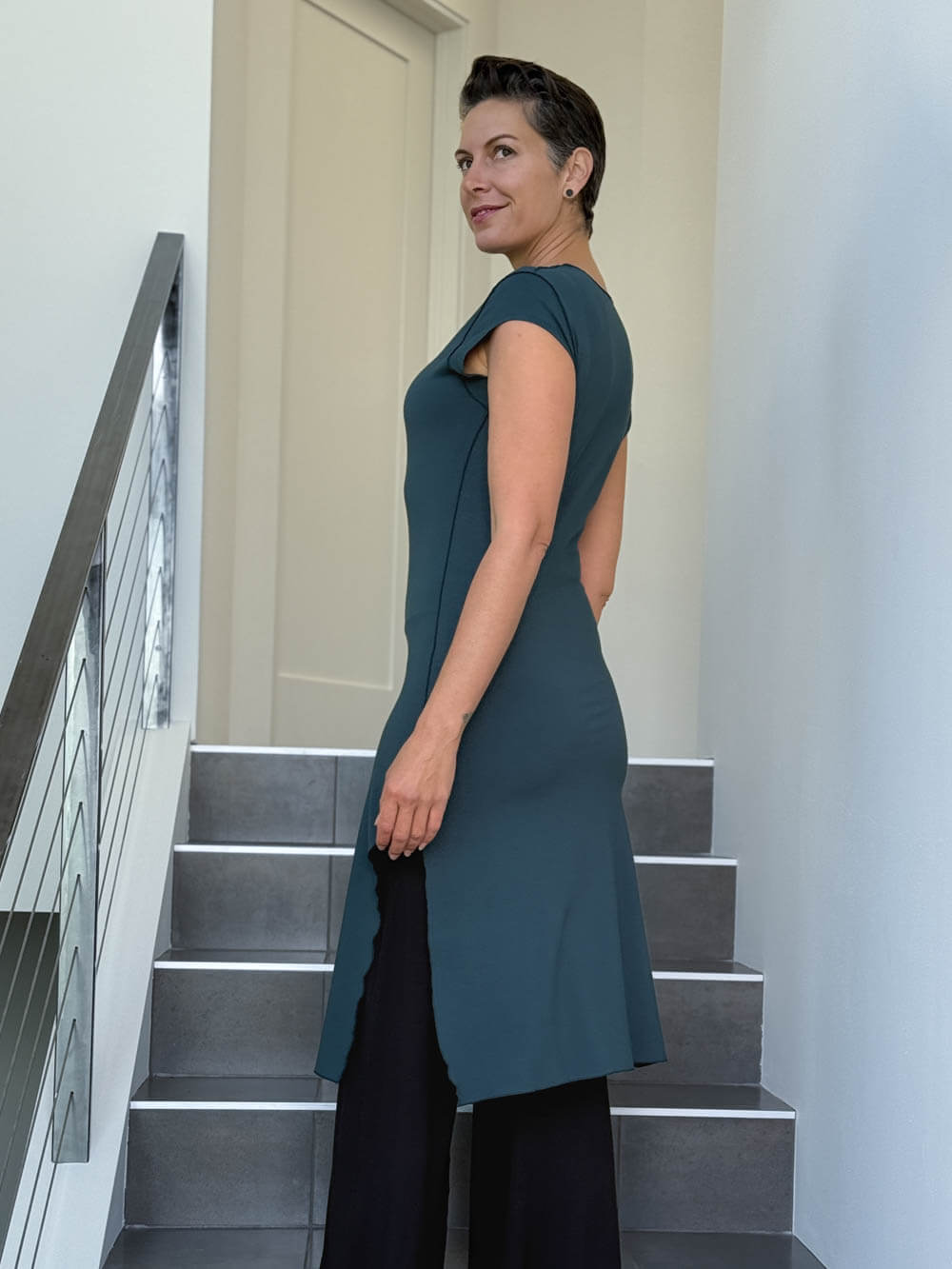 トップス Alumu jacquard design 2way tunic tops Alumu】jacquard design 2way tunic tops Alumu jacquard design