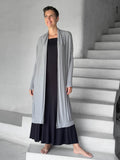 women's jersey light grey long sleeve convertible wrap jacket with thumbholes that can be worn 2 ways #color_stone