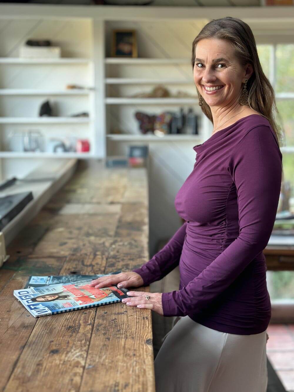 Long Sleeve Gather Top – Super Natural PDX