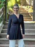 caraucci-long-sleeve-black-v-neck-tunic-top #color_black