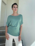women's pima cotton loose fit sage green dolman t-shirt #color_moss